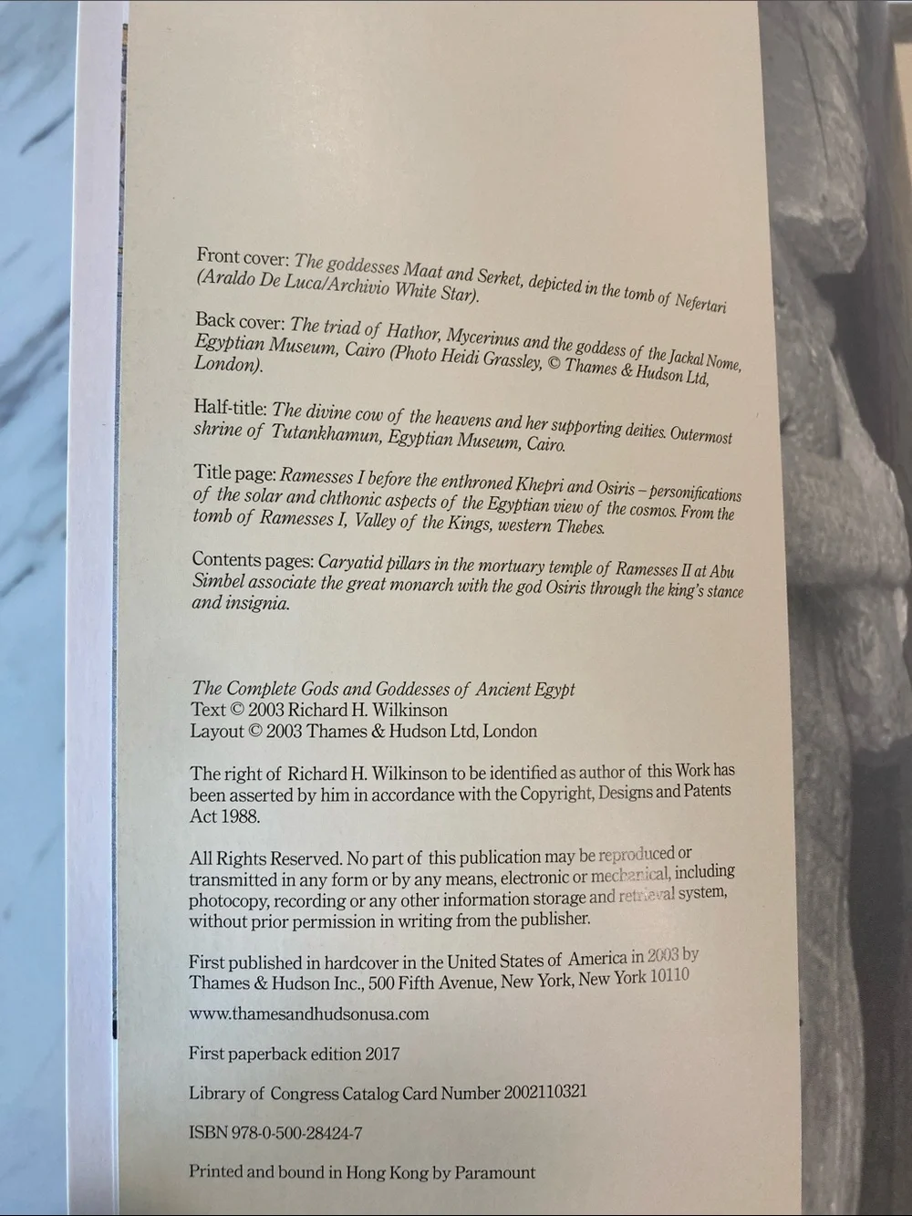 The Complete Gods and Goddesses of Ancient Egypt Richard H. Wilkinson